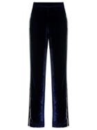 Reinaldo Lourenço - Velvet Trousers - Women - Viscose - 36, Blue, Viscose