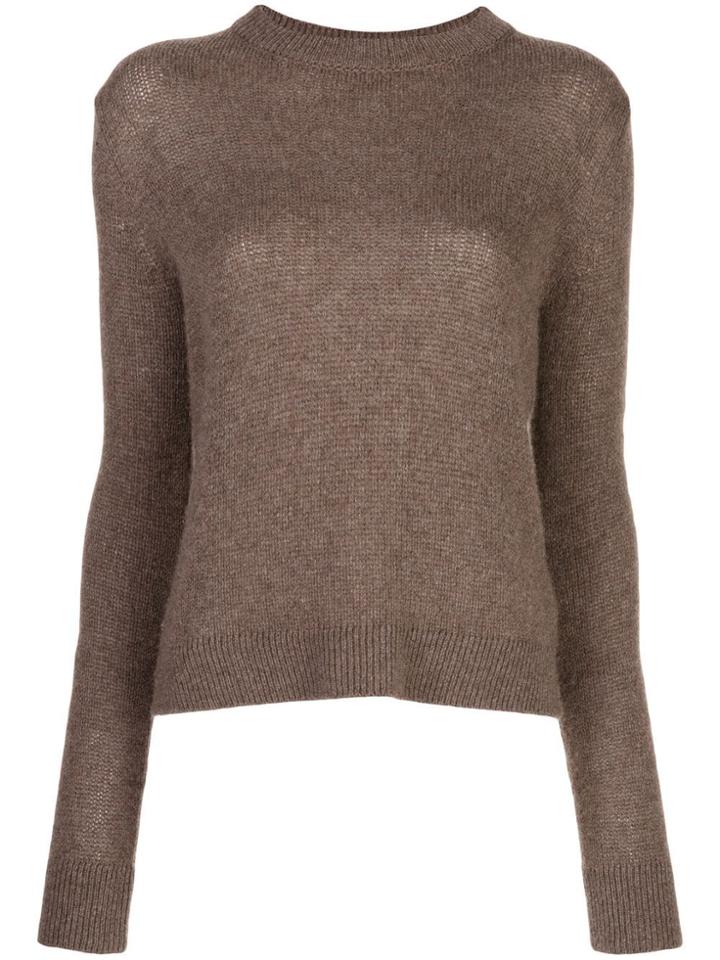 The Row Muriel Cashmere Slim-fit Jumper - Brown