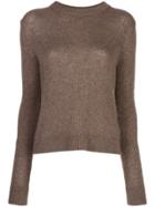 The Row Muriel Cashmere Slim-fit Jumper - Brown