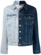 Fiorucci Two Tone Denim Jacket - Blue