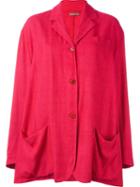 Romeo Gigli Vintage Oversized Blazer, Women's, Size: 42, Red
