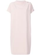 Knott Plain T-shirt Dress - Pink & Purple