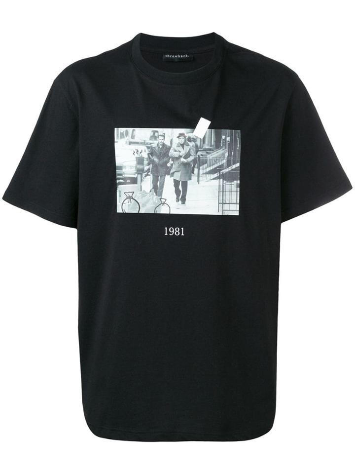 Throwback. Donnie Print T-shirt - Black