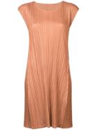 Pleats Please By Issey Miyake Mellow Pleated Dress - Brown
