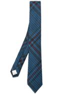 Valentino Classic Plaid Tie - Blue