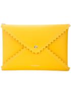 Sara Battaglia Envelope Clutch Bag - Yellow