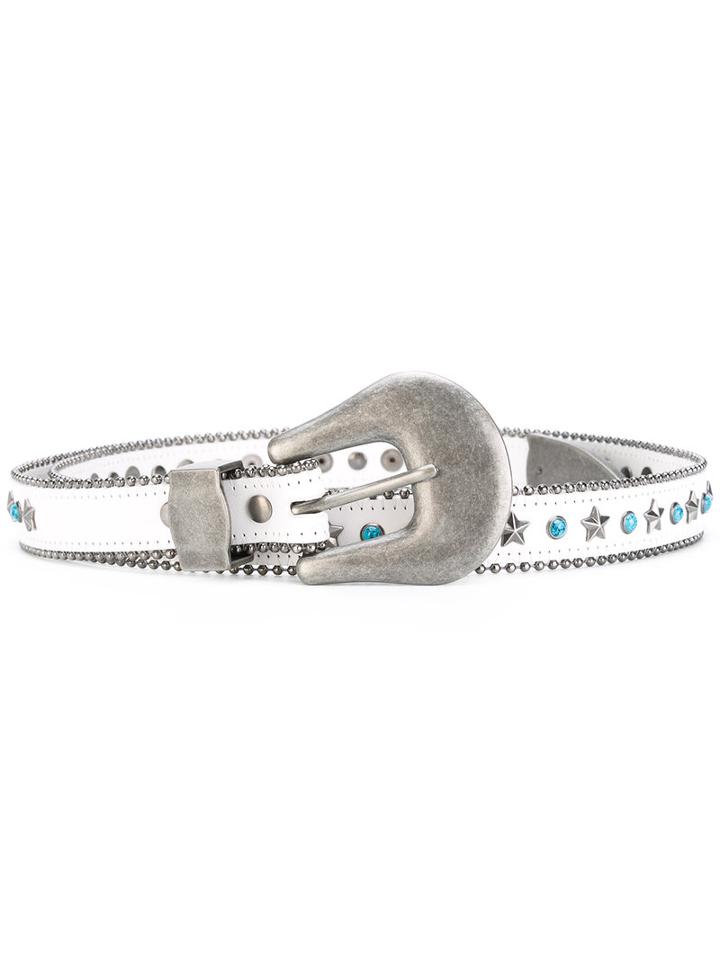 B-low The Belt - Stella Belt - Women - Leather/metal - S, Women's, White, Leather/metal