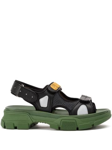 Gucci Sega Logo Sandals - Black