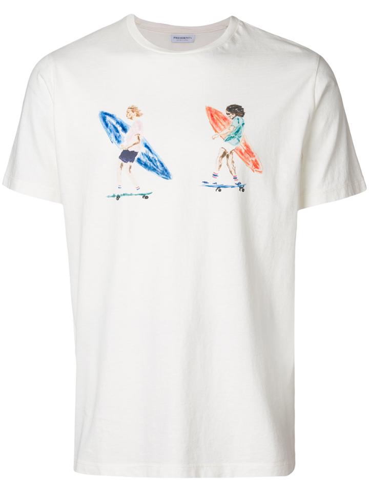 President's Surf And Skate T-shirt - White