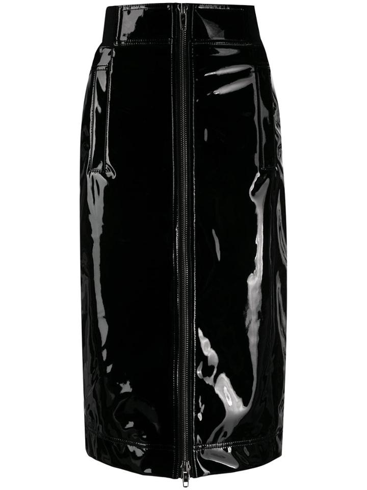 Marc Jacobs Zip-through Pencil Skirt - Black