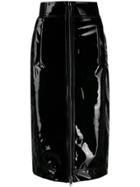 Marc Jacobs Zip-through Pencil Skirt - Black