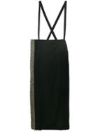 Yohji Yamamoto Pre-owned Tweed Strap Skirt - Black
