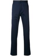 Ck Calvin Klein Twill Tapered Trousers - Blue