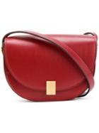 Victoria Beckham - Contrast Shoulder Bag - Women - Calf Leather/calf Suede - One Size, Red, Calf Leather/calf Suede