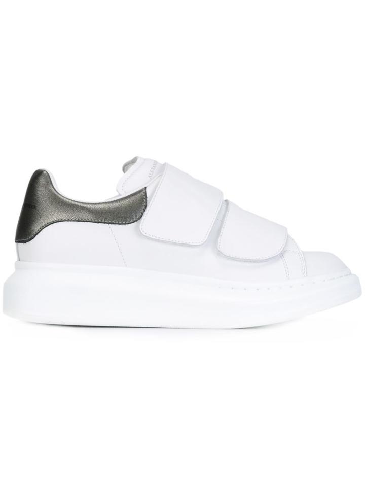 Alexander Mcqueen Extended Sole Sneakers, Women's, Size: 41, White, Leather/rubber