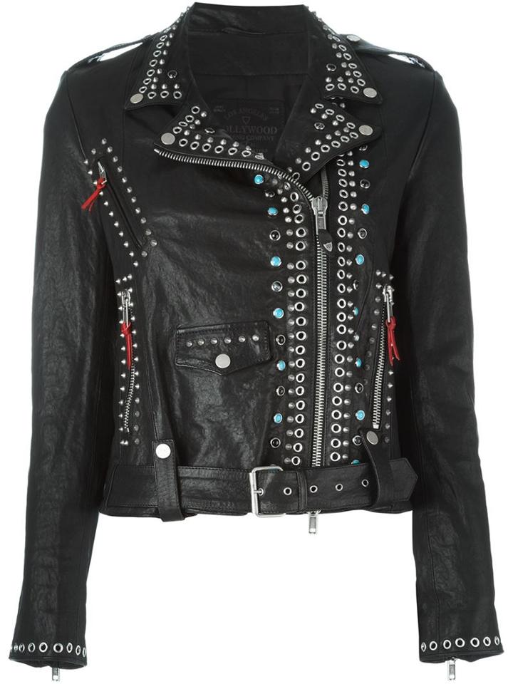 Htc Hollywood Trading Company 'venus' Biker Jacket