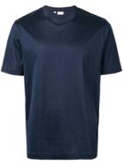 Brioni Logo Embroidered T-shirt - Blue