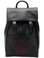 Emporio Armani Hilo Logo Backpack - Black