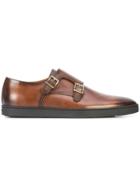 Santoni Fremont Rubber Sole Shoes - Brown