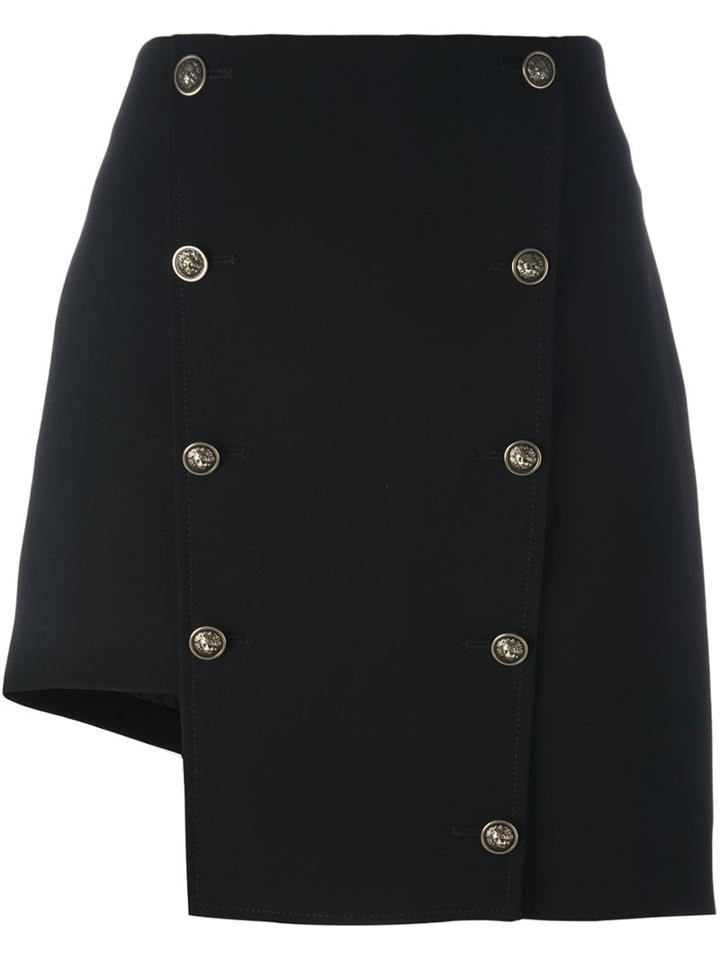 Versus Lion Head Button Mini Skirt
