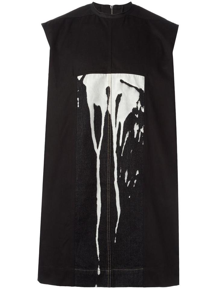 Rick Owens Drkshdw 'bleach Vomit' Vest, Men's, Black, Cotton