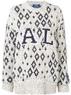 Calvin Klein 205w39nyc Oversized 'yale' Jumper - White