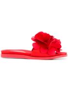 Simone Rocha Flower Detail Slides - Red