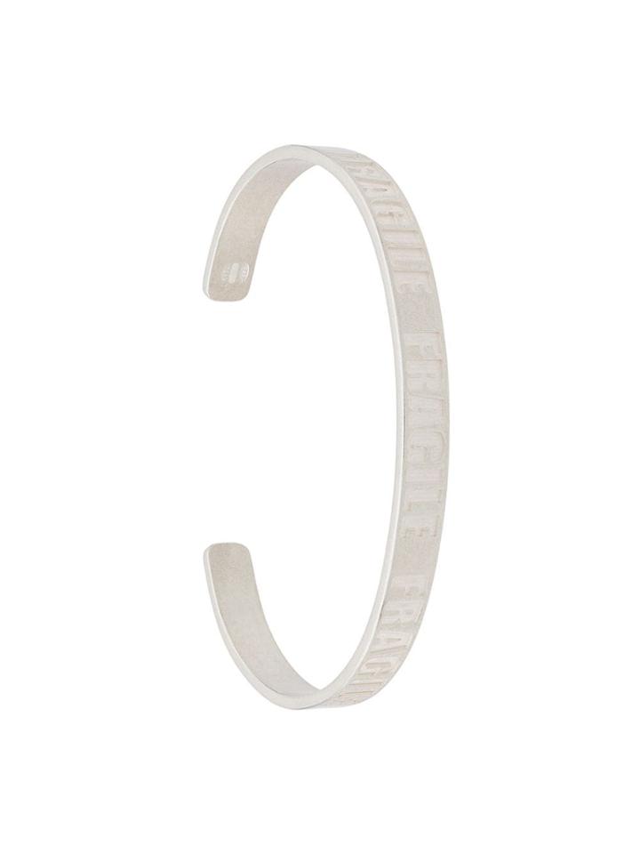 Maison Margiela Fragile Bracelet - Silver