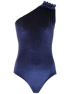 Lilly Sarti One Shoulder Bodysuit - Blue