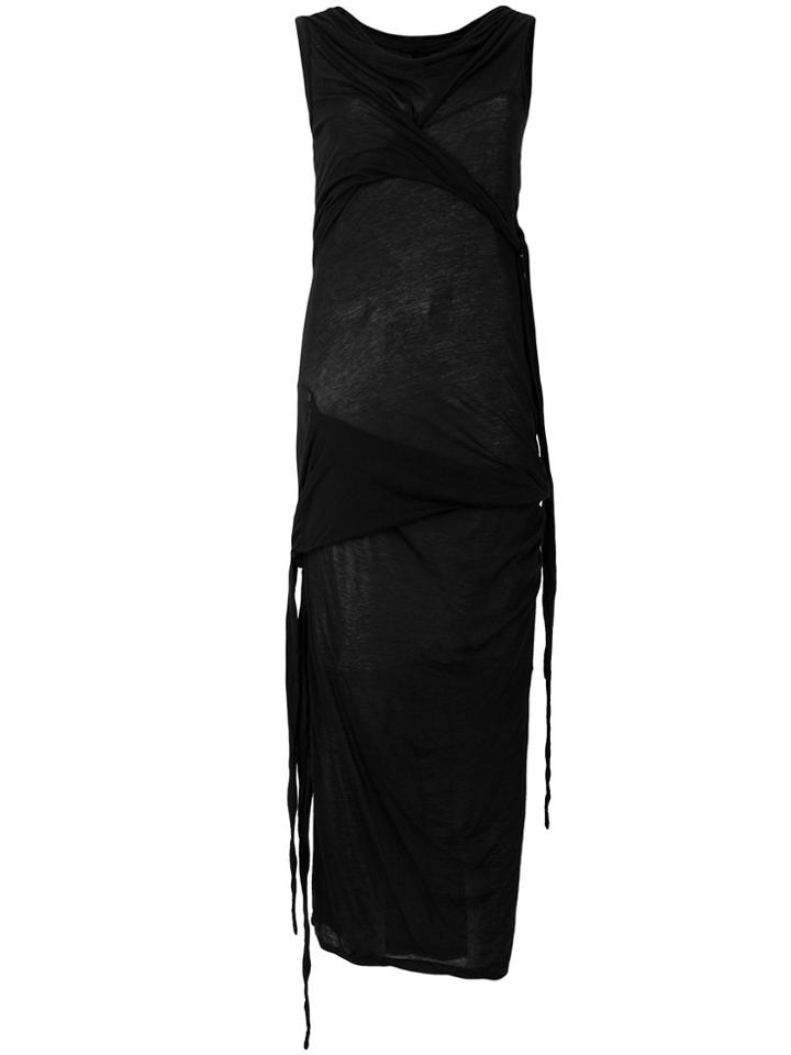 Rick Owens Drkshdw Tied Dress - Black