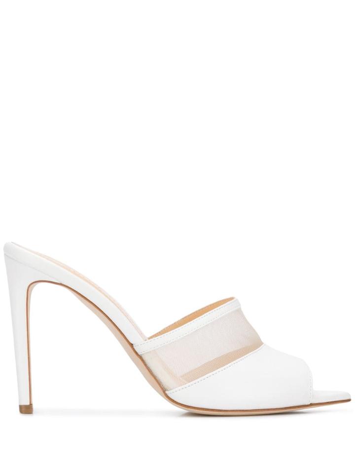 Chloe Gosselin Panelled Mules - White