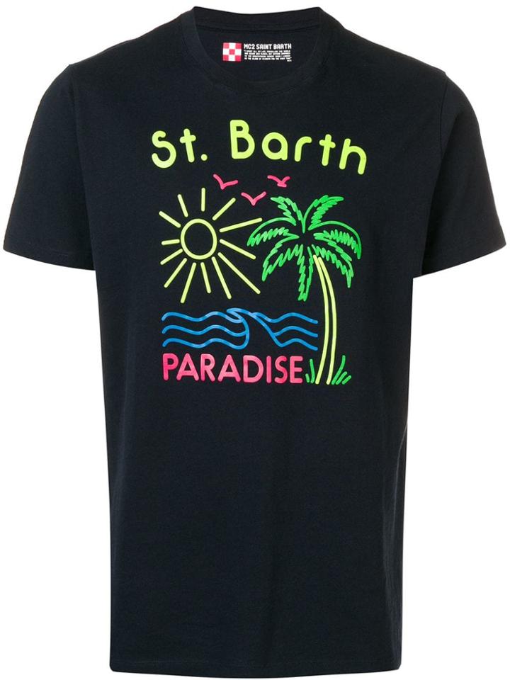 Mc2 Saint Barth Santa Monica T-shirt - Blue