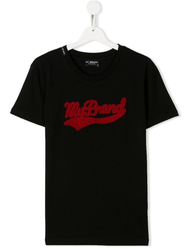 My Brand Kids Teen Textured Logo T-shirt - Black