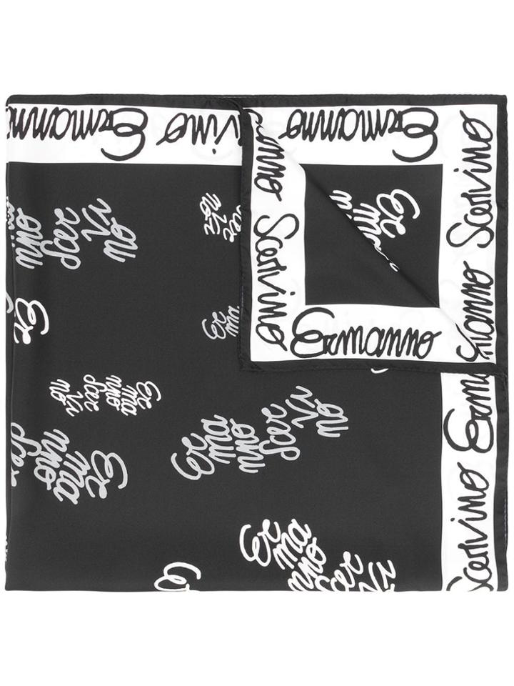 Ermanno Scervino Logo Scarf - Black