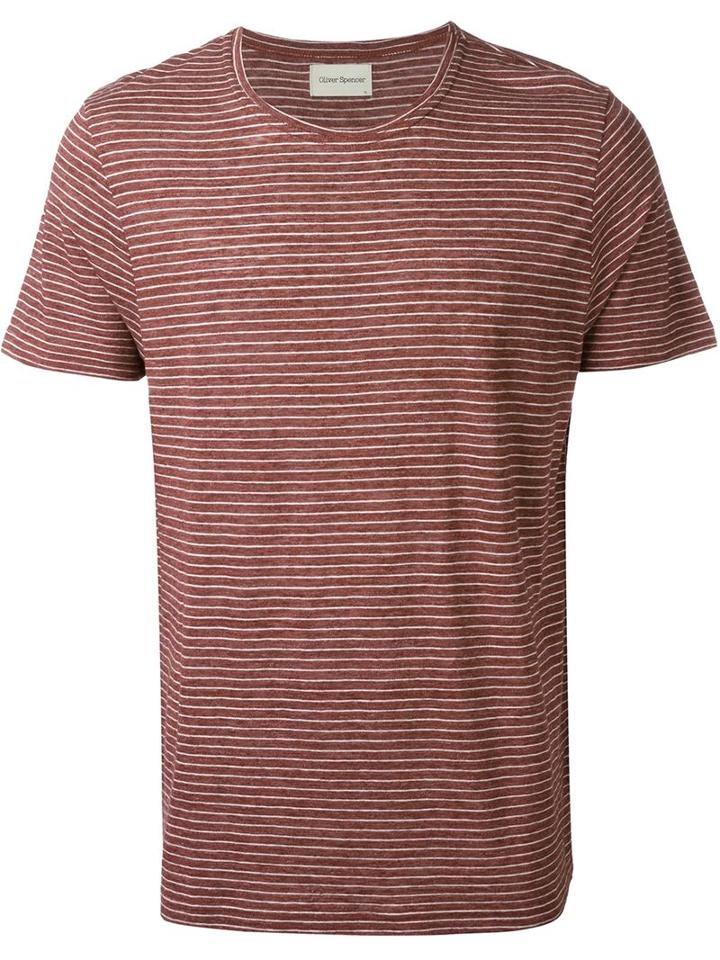 Oliver Spencer 'harper' Fine Stripe T- Shirt