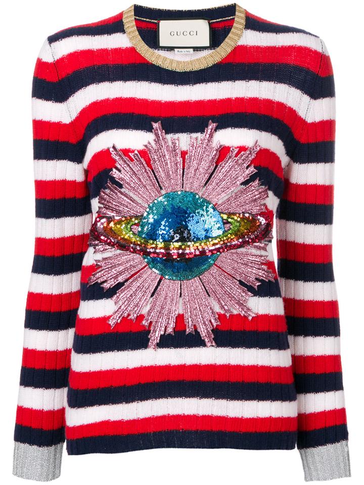 Gucci Sequined Planet Jumper - Multicolour