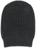 Ma'ry'ya Ribbed Knit Hat - Grey