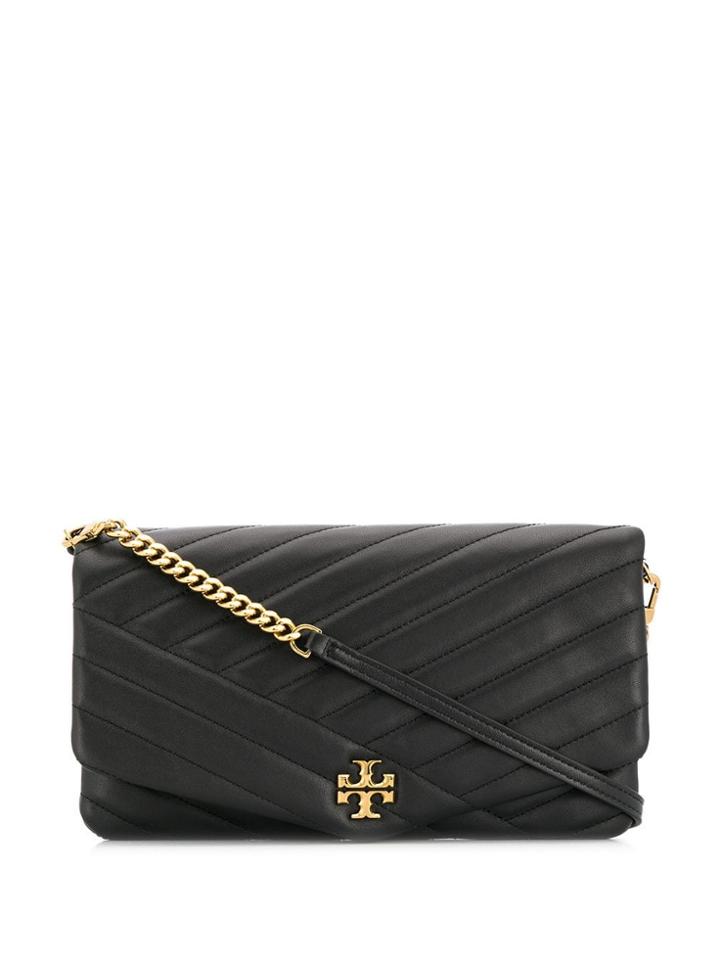 Tory Burch Kira Leather Clutch - Black