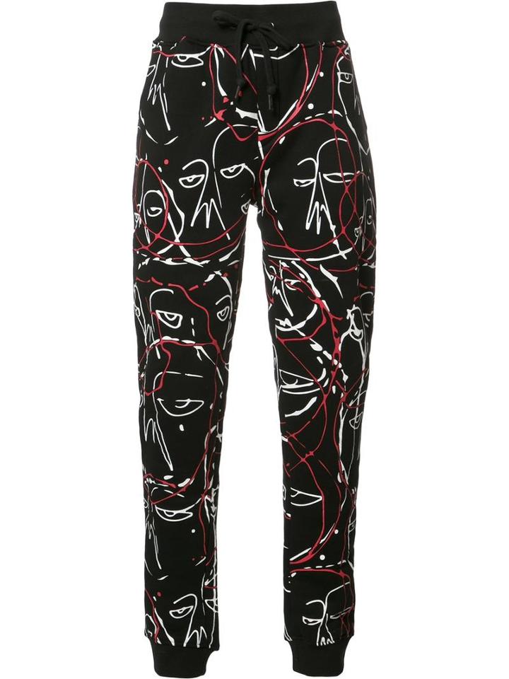 Haculla Abstract Print Sweatpants, Men's, Size: Xl, Black, Cotton/polyester