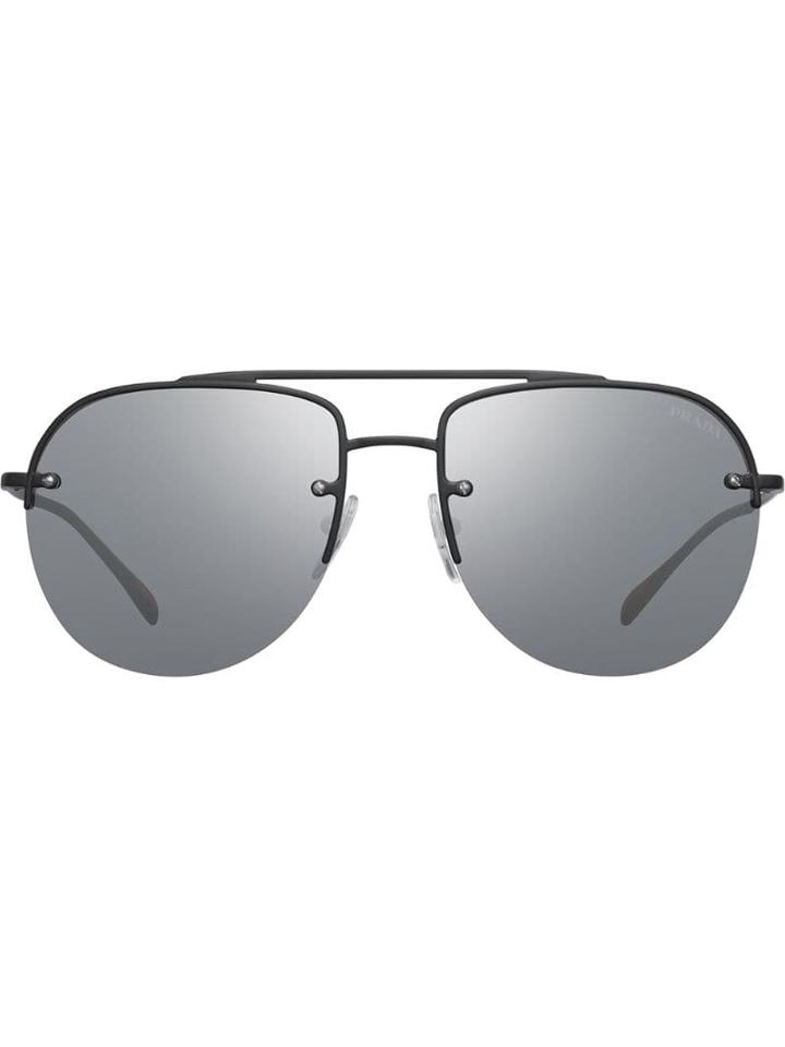 Prada Eyewear Spectrum Mirrored Sunglasses - Black