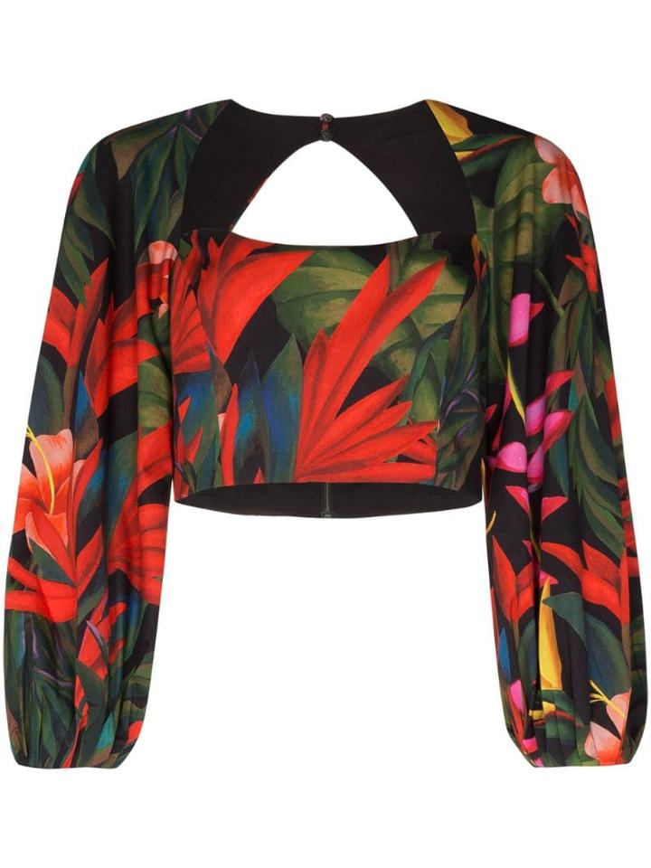 Mara Hoffman Floral Print Crop Top - Multicolour