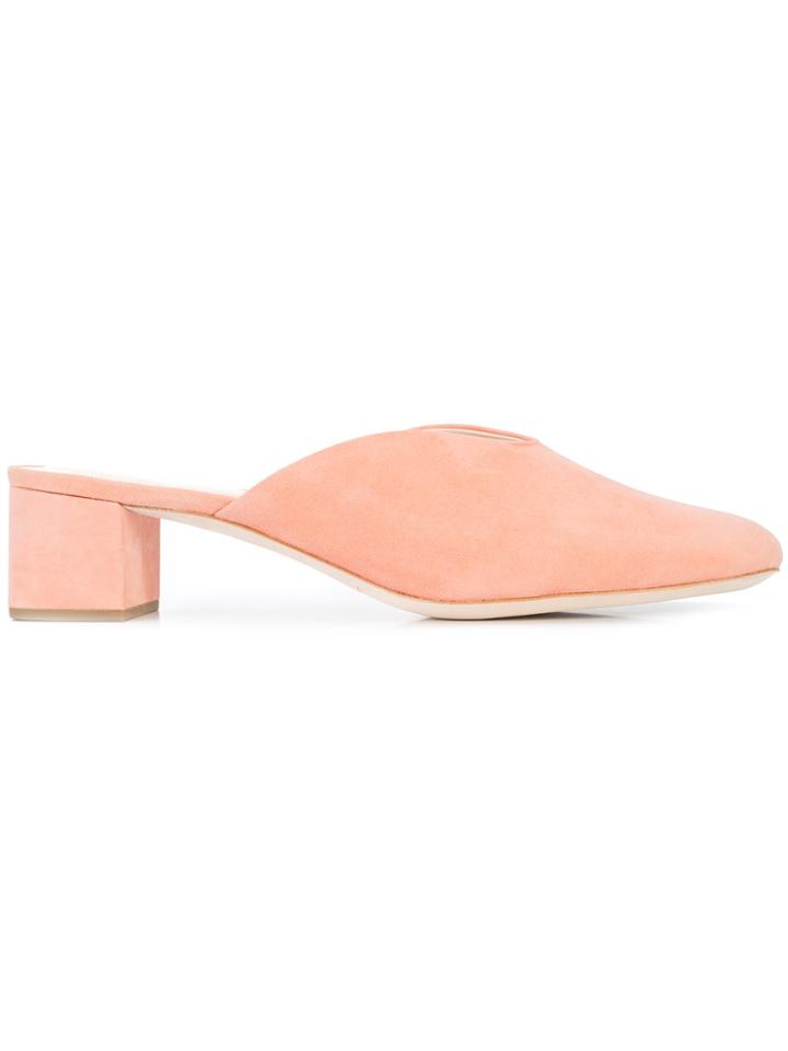 Loeffler Randall Lulu Mules - Pink & Purple