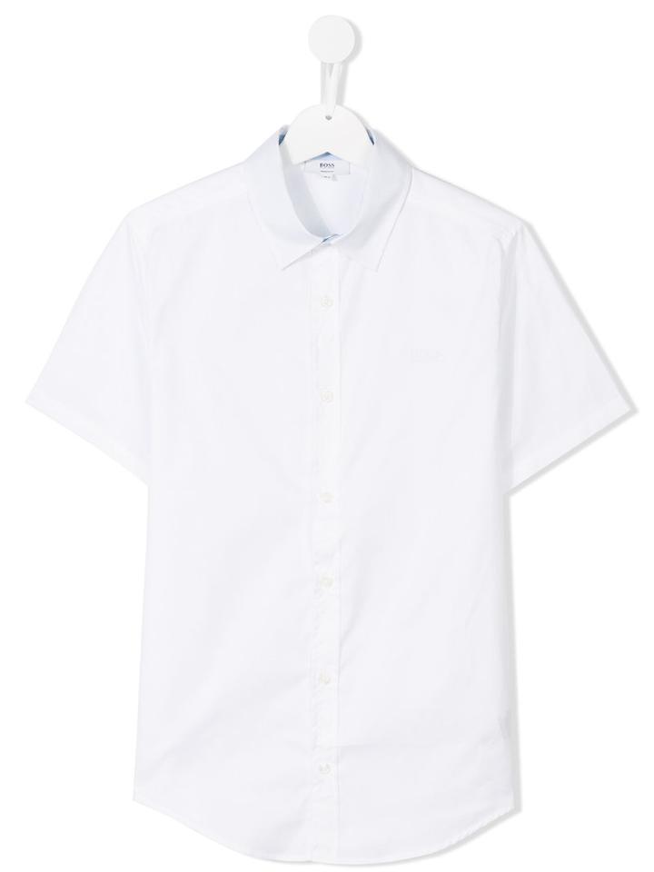 Boss Kids Classic Short Sleeve Shirt, Boy's, Size: 14 Yrs, White