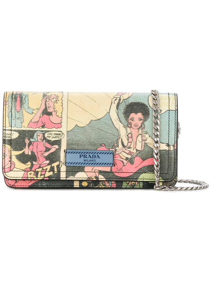 Prada Comics Print Mini Bag - Multicolour