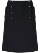 Chanel Pre-owned Cc Skirt - Black
