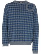 Raf Simons Raf Crw Swt W Hole Blu - Blue