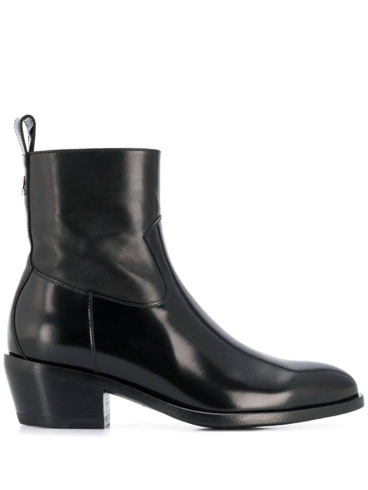 Jimmy Choo Jesse Low-heel Ankle Boots - Black