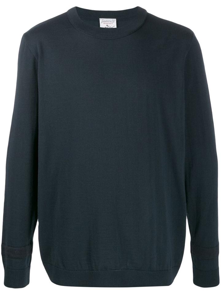 S.n.s. Herning Plan Crew Neck - Blue