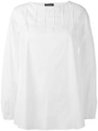 Piazza Sempione - Eyelet Detail Top - Women - Cotton/polyamide/spandex/elastane - 46, White, Cotton/polyamide/spandex/elastane