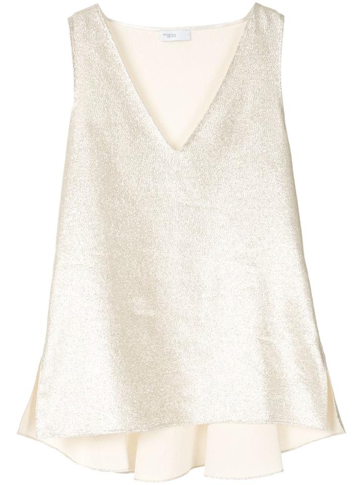 Rosetta Getty Classic Satin Top - Gold